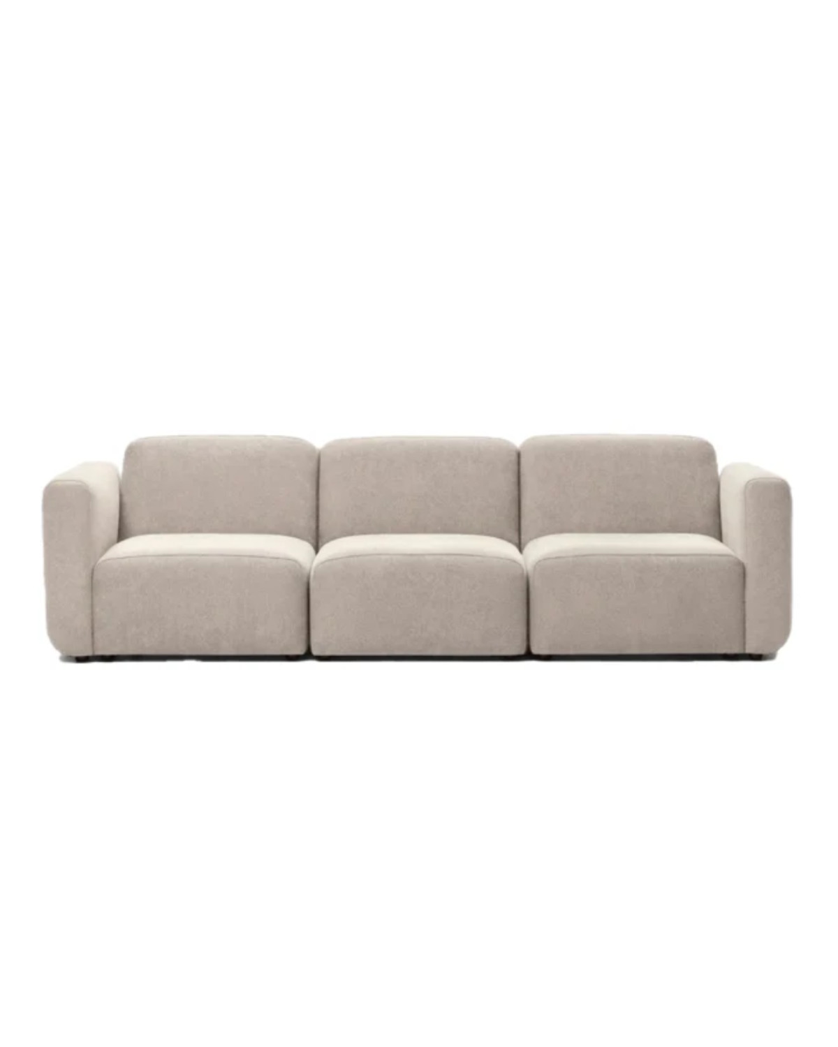 Beige sofa on a white background