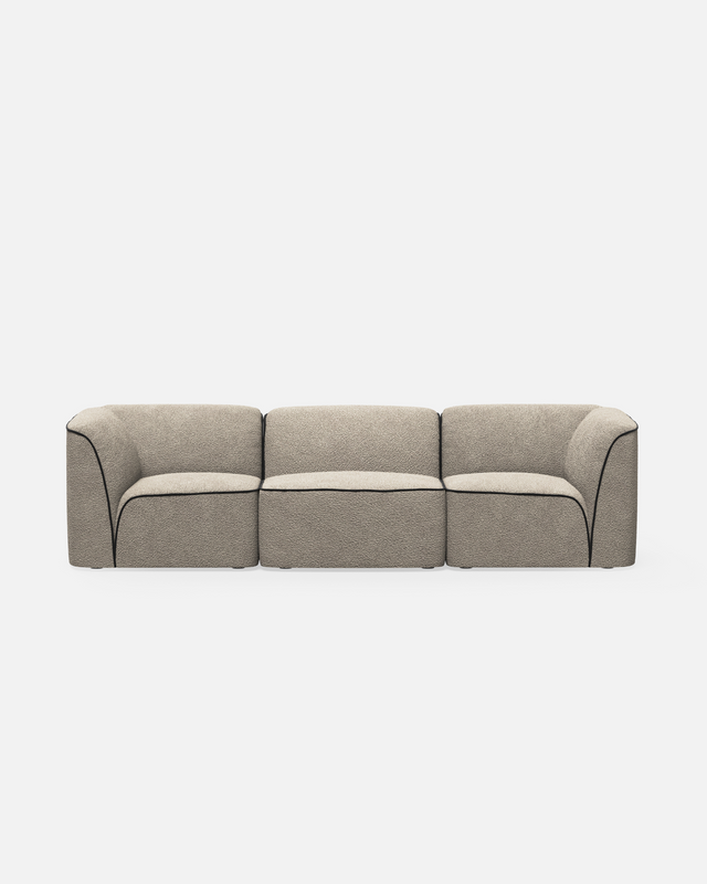 Flora 3-Seater | Natural Bouclé