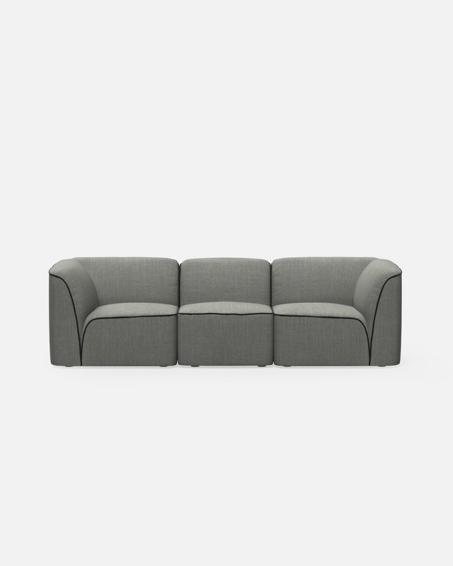 Flora 2.5-Seater | Dark Grey