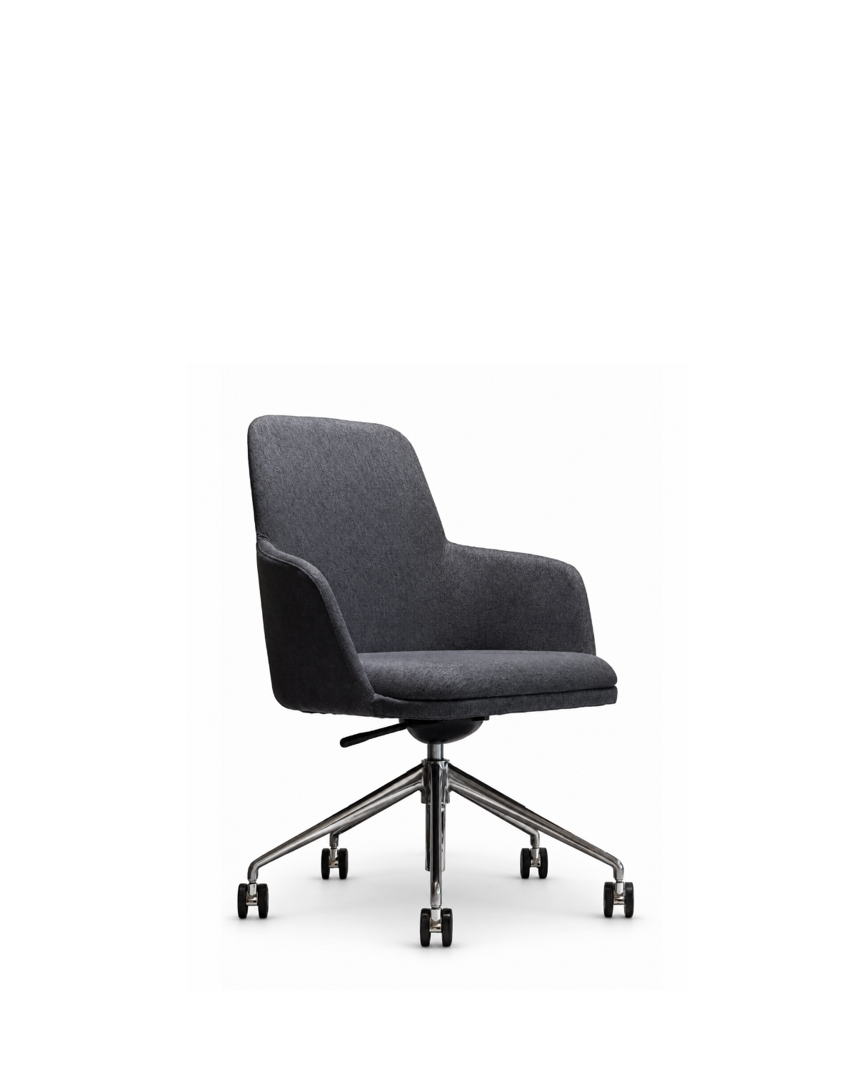 Atticus Boardroom Chair | Charcoal Fabric