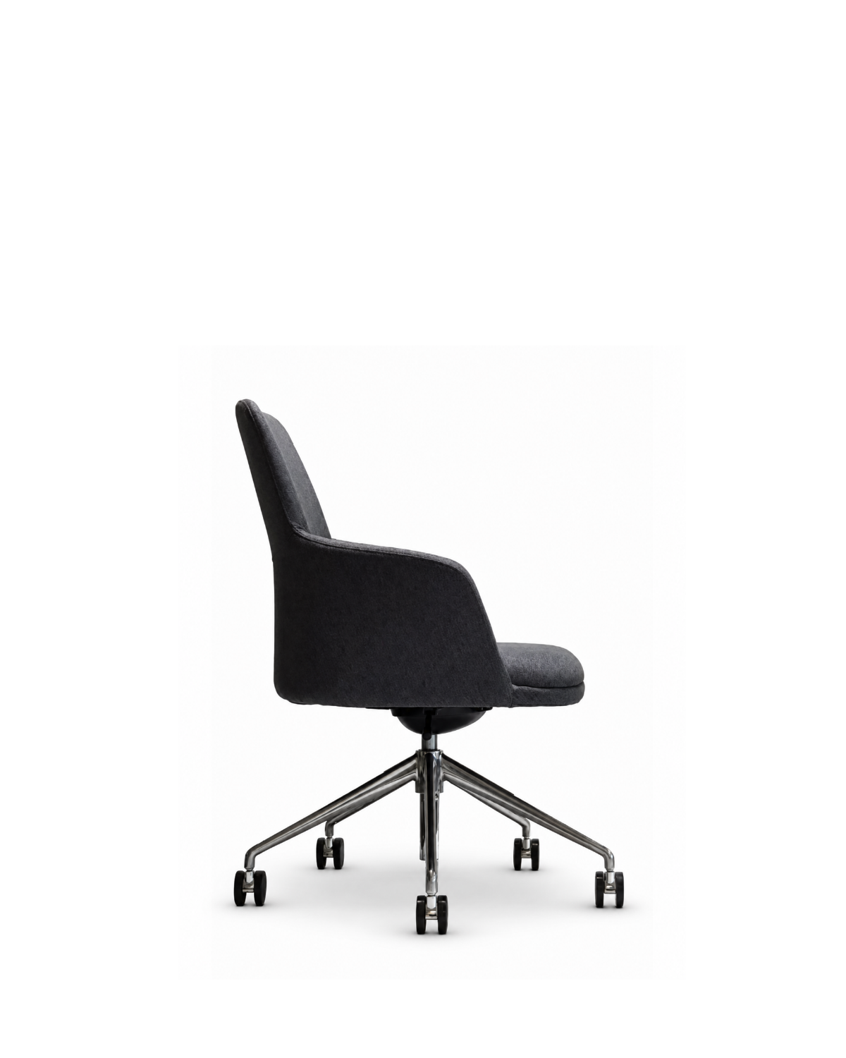 Atticus Boardroom Chair | Charcoal Fabric