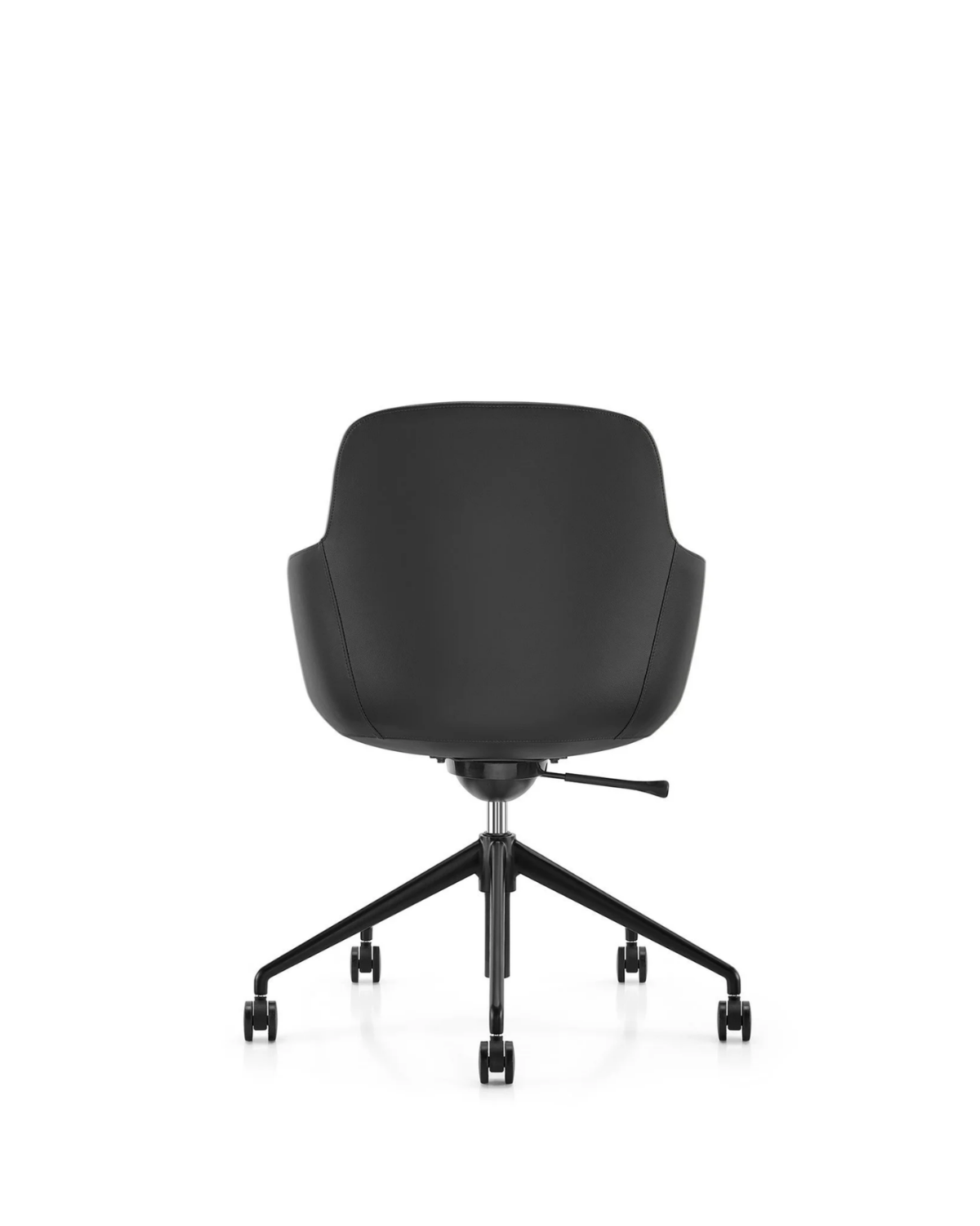 Ella Meeting Chair | Black Leather