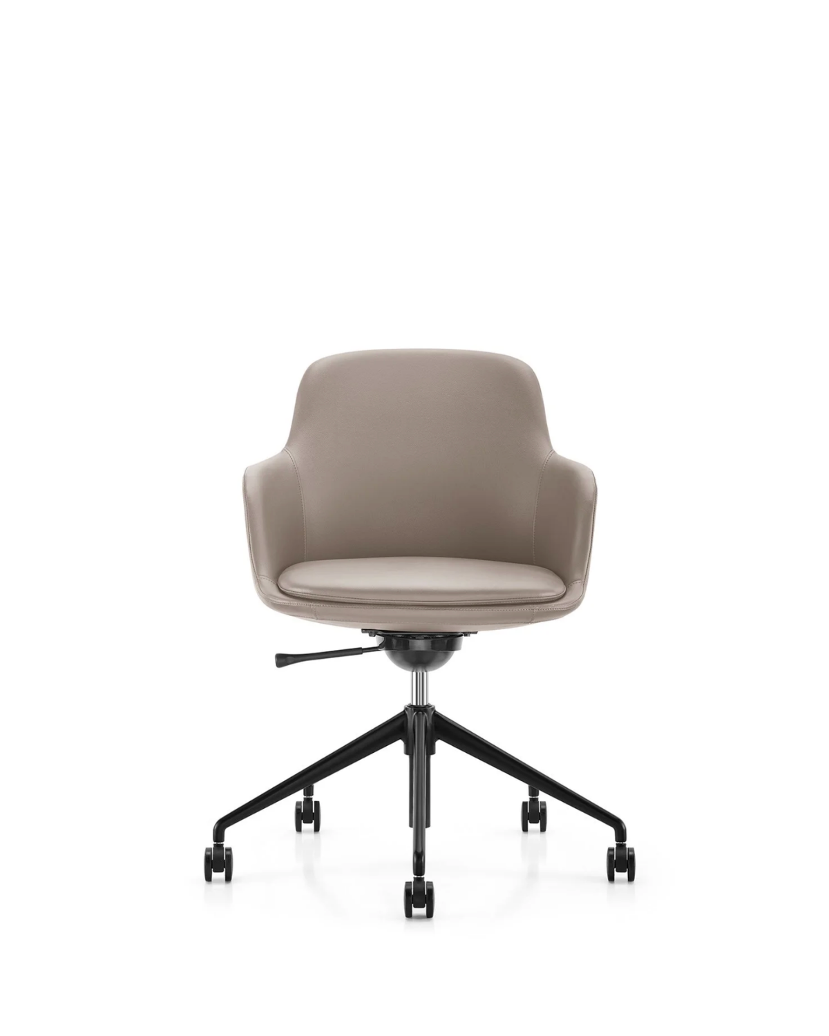 Ella Meeting Chair | Light Grey Vinyl