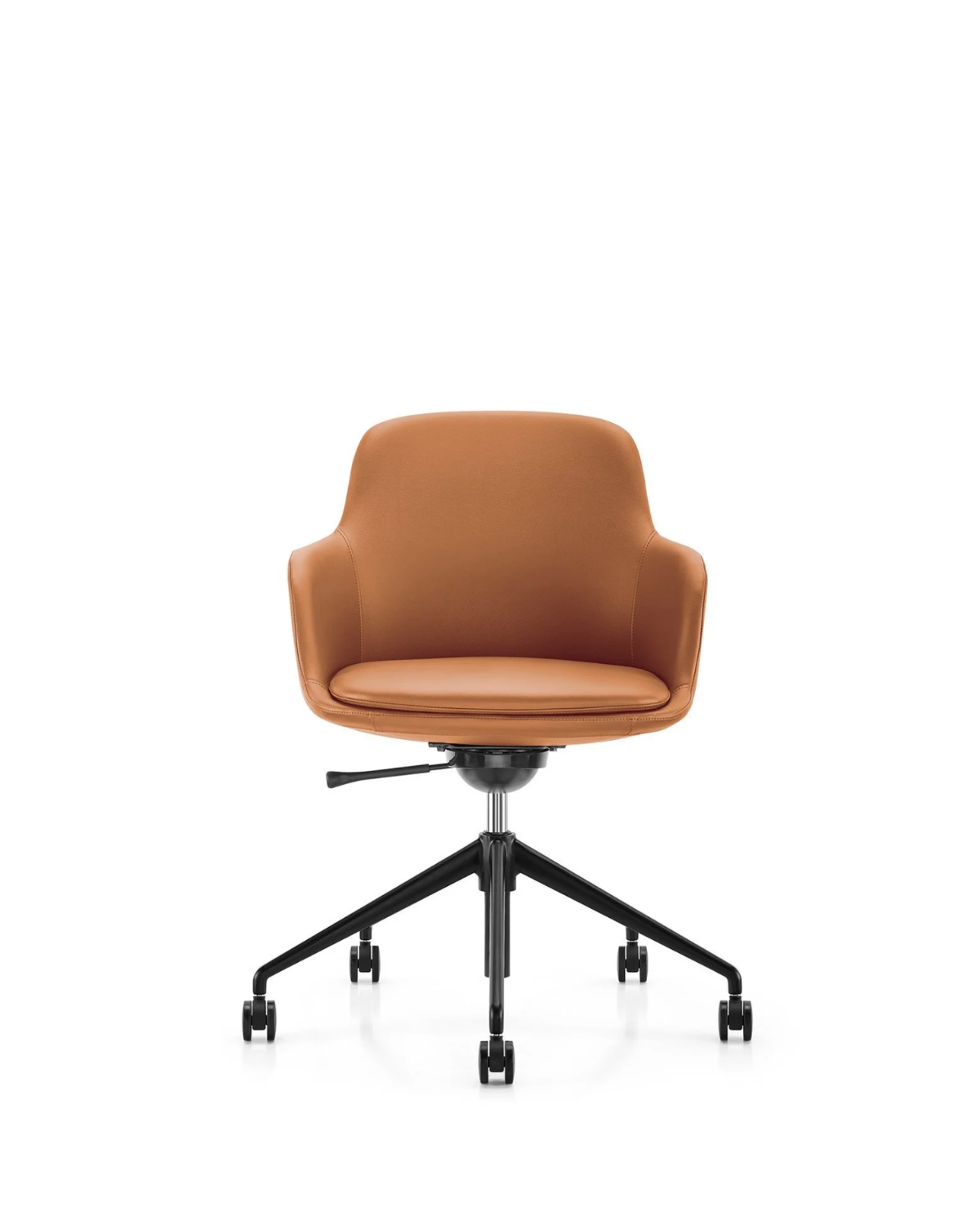 Ella Meeting Chair | Tan Leather
