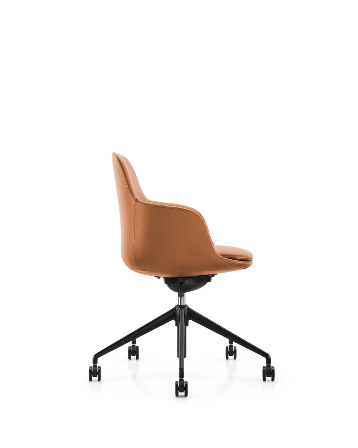Ella Meeting Chair | Tan Leather