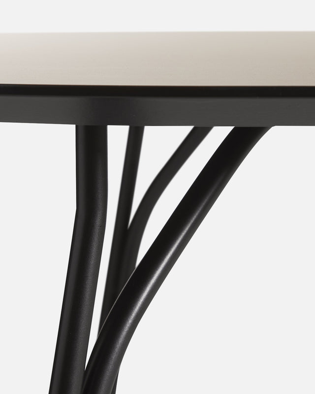 Tree Dining Table (90 cm) | Beige/Black