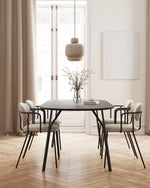 Tree Dining Table (220 cm) | Charcoal Black/Black