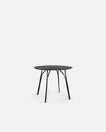 Tree Dining Table (90 cm) | Charcoal Black/Black
