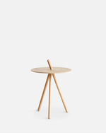 Come Here Side Table | White Pigmented Oak