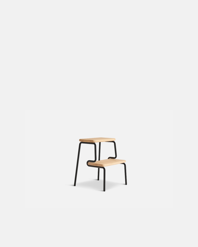 Slalom Step Stool ｜ Oak