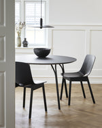 Tree Dining Table (90 cm) | Charcoal Black/Black