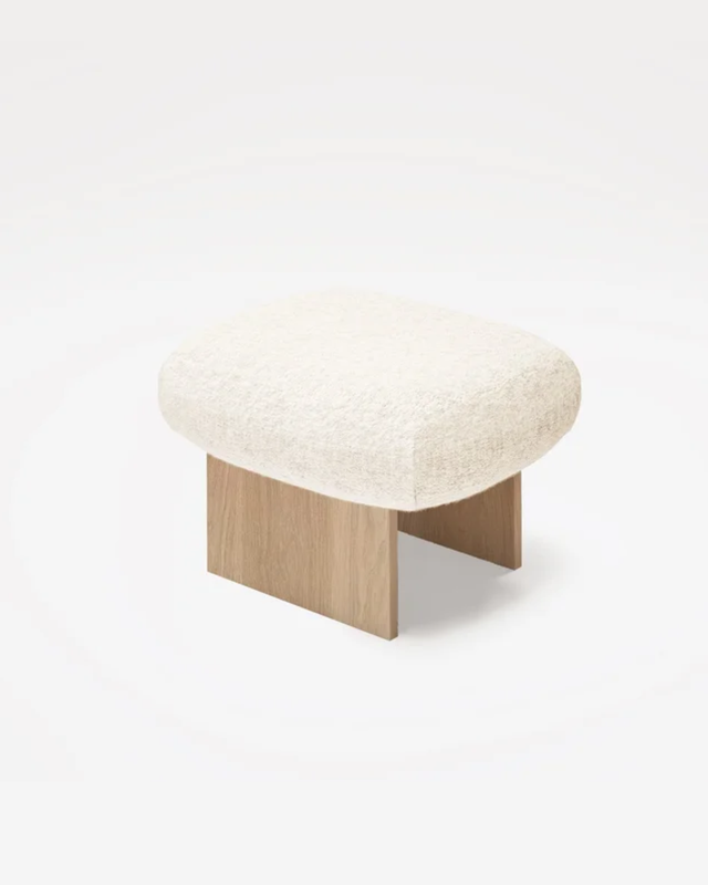 L'Art De Vivre (ART) Ottoman- Bouclé<br><a href="https://www.fomudesign.com/collection/p/lart-de-vivre-lounge-chair-boucl-eeyfp" style="font-size:12px; text-decoration:none;">Fomu Design</a>