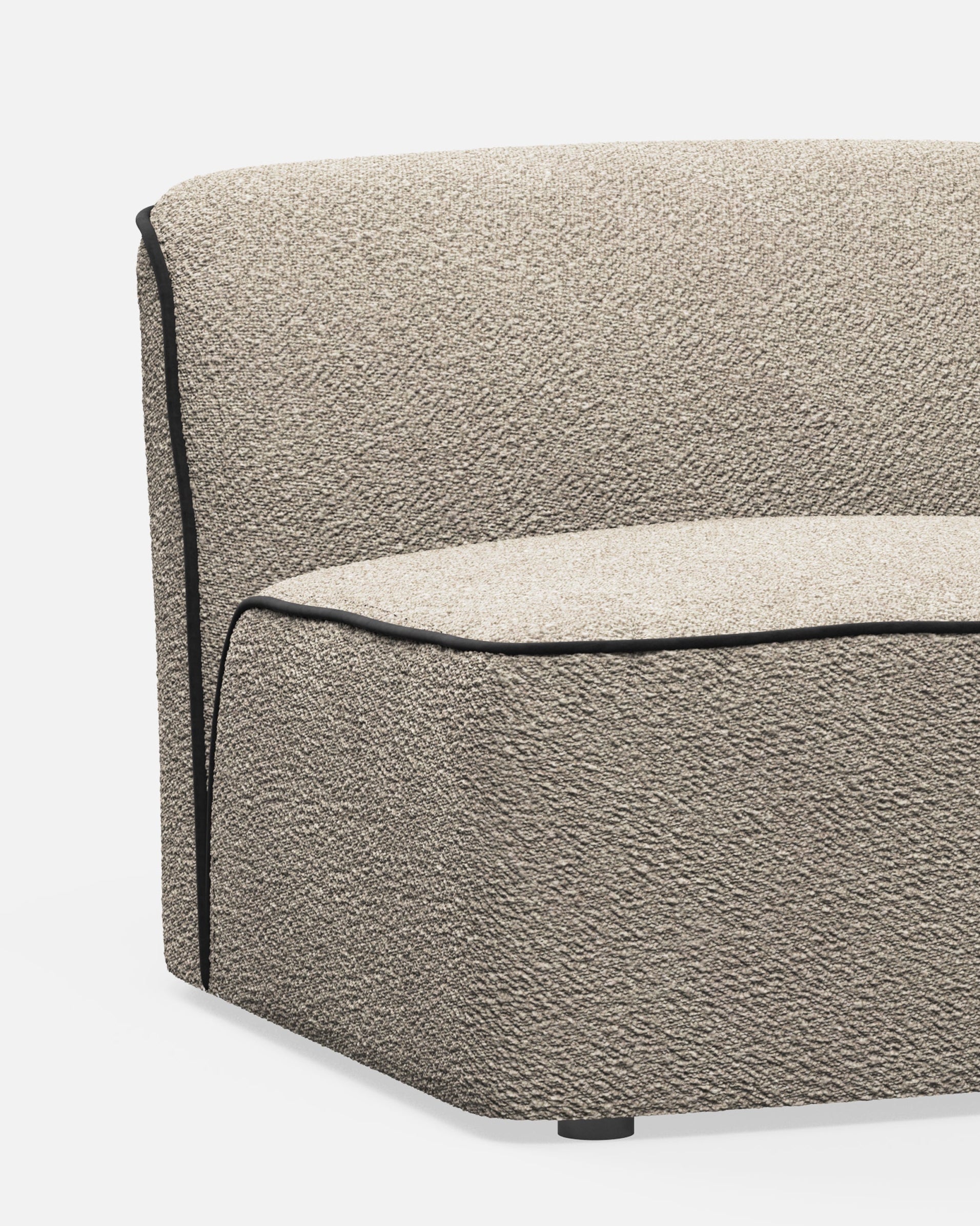 Flora Sectional 1 - Natural Bouclé<br><a href="https://wouddesign.com/products/flora-section-1-natural-boucle" style="font-size:12px; text-decoration:none;">WOUD</a>
