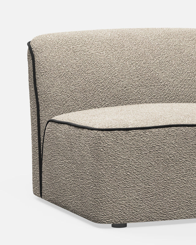 Flora Sectional 1 - Natural Bouclé<br><a href="https://wouddesign.com/products/flora-section-1-natural-boucle" style="font-size:12px; text-decoration:none;">WOUD</a>