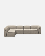 Flora Sectional 2 - Natural Bouclé<br><a href="https://wouddesign.com/products/flora-section-2-natural-boucle" style="font-size:12px; text-decoration:none;">WOUD</a>