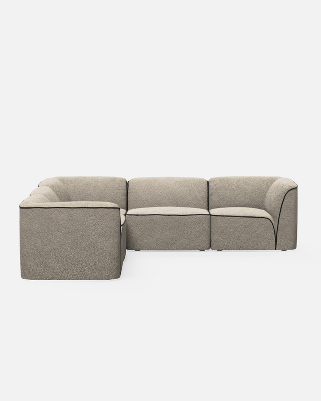 Flora Sectional 3 - Natural Bouclé<br><a href="https://wouddesign.com/products/flora-section-3-natural-boucle" style="font-size:12px; text-decoration:none;">WOUD</a>