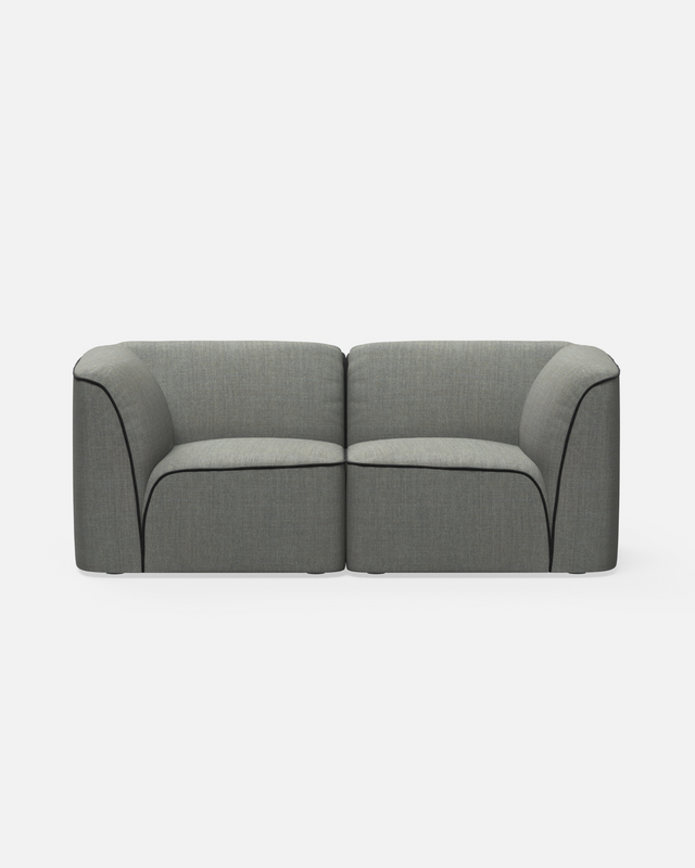 Flora 2-Seater | Dark Grey