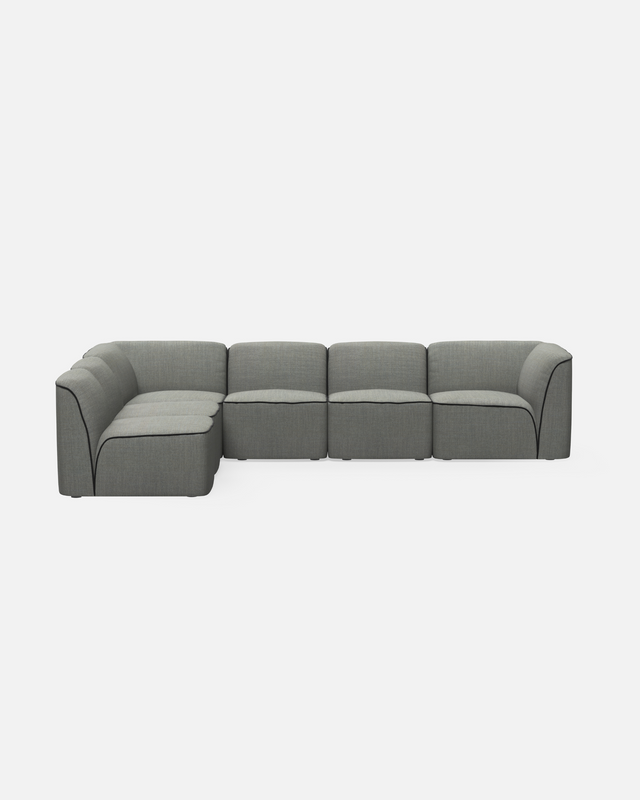 Flora Sectional 2 - Dark Grey<br><a href="https://wouddesign.com/products/flora-section-2-dark-grey" style="font-size:12px; text-decoration:none;">WOUD</a>