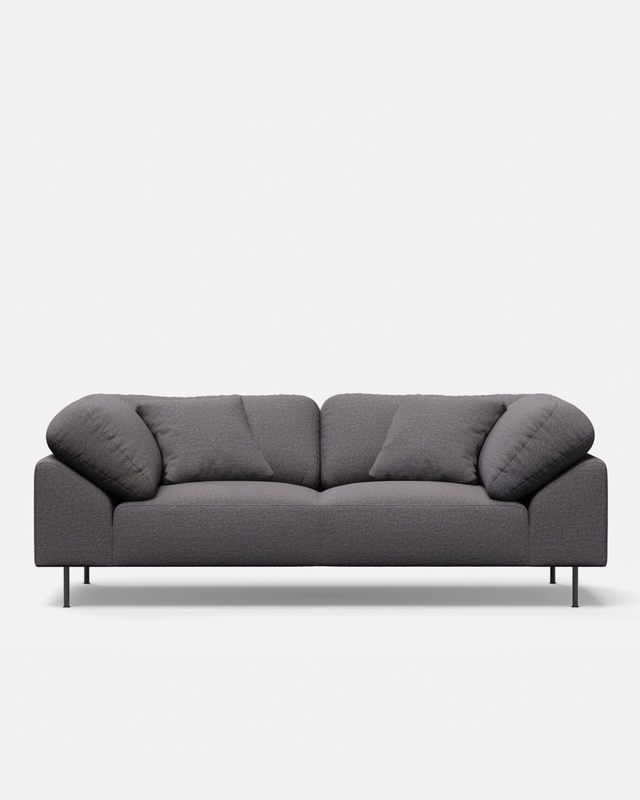 Collar 2-Seater | Brown Bouclé