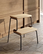 Slalom Step Stool ｜ Oak
