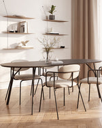 Tree Dining Table (220 cm) | Charcoal Black/Black