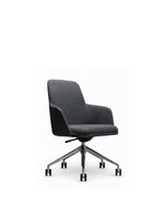 Atticus Boardroom Chair | Charcoal Fabric