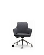 Atticus Boardroom Chair | Charcoal Fabric