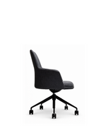 Atticus Boardroom Chair | Charcoal Fabric