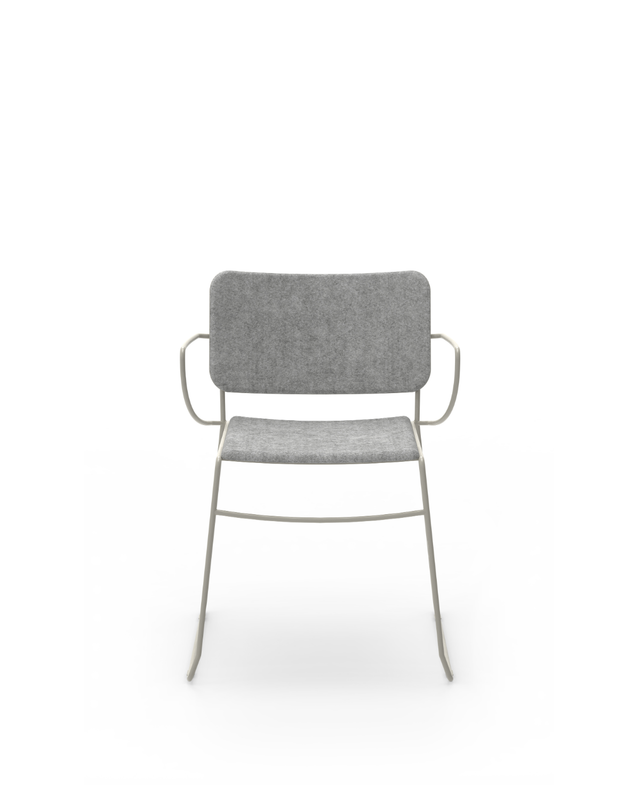 Button Down Chair with Arms