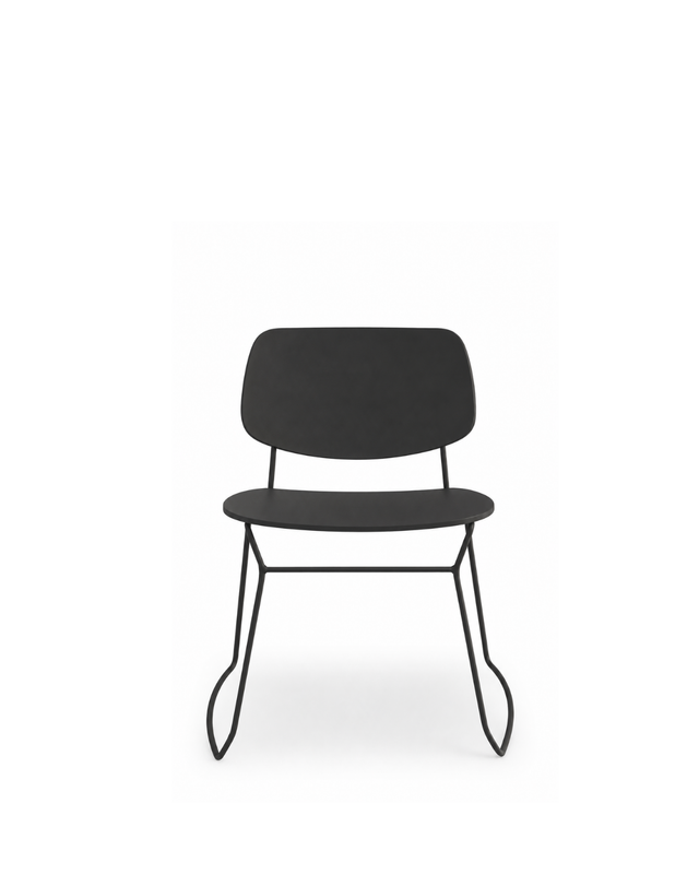 Doll Steel Chair | Stained Black
