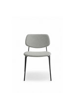 Doll Steel Chair | 4 Legs | Stained Black with Padding