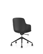 Ella Meeting Chair | Black Leather