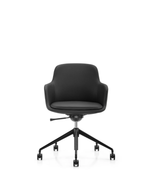 Ella Meeting Chair | Black Leather