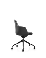 Ella Meeting Chair | Black Vinyl