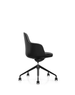 Ella Meeting Chair | Black Leather