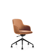 Ella Meeting Chair | Tan Leather
