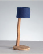 Gaia Table Lamp with Polyester Notte fabric colour