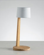 Gaia Table Lamp with Polyester Bianco fabric colour