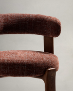 Granite Stool with Backrest | 75cm | Brown