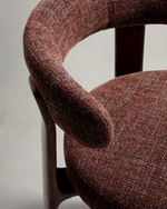 Granite Stool with Backrest | 75cm | Brown