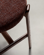 Granite Stool with Backrest | 75cm | Brown
