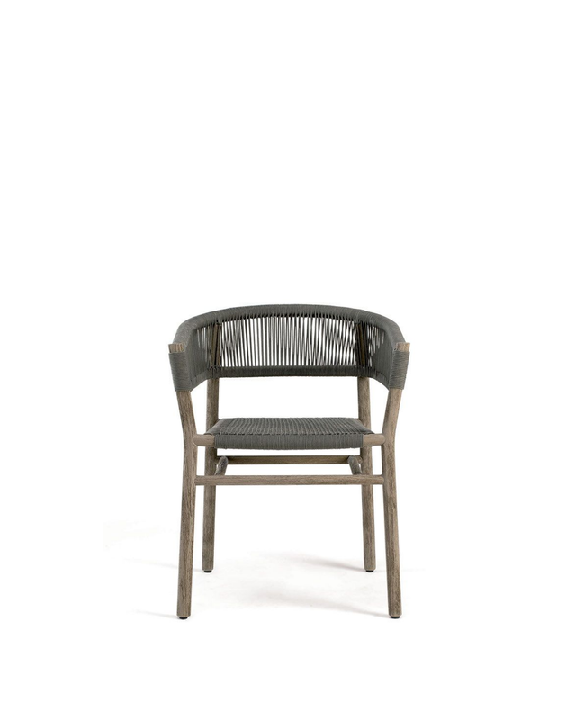 Kilt Dining Armchair | Teak Frame
