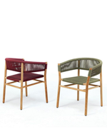 Kilt Dining Armchair | Teak Frame