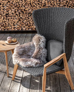 Knit High Back Lounge Armchair