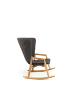 Knit High Back Rocking Armchair