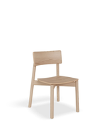 Wooden chair on a white background