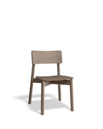 Wooden chair on a white background