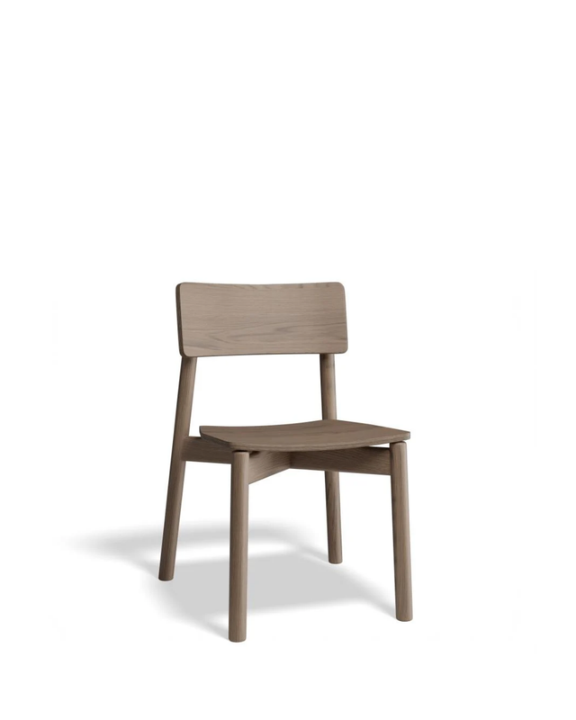 Wooden chair on a white background