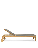 Sand Sunbed | Teak and Ethitex