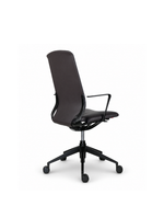 Sara Meeting Chair | Black with Black Frame